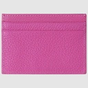 محفظة بطاقات جلد أرجواني