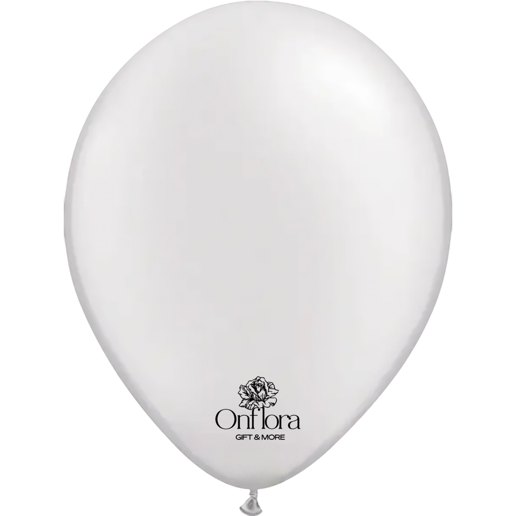 [6] بالون هيليوم سادة ( لؤلؤي )