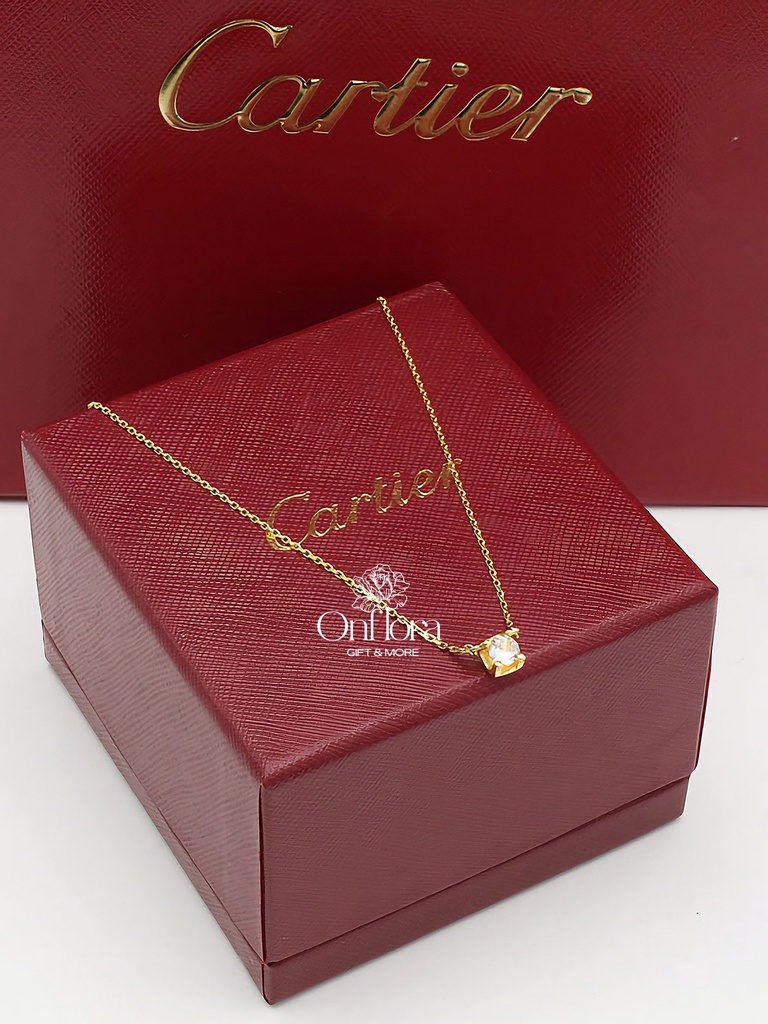سلسال كارتير سوليتير ستون زركون لوقو طبق الأصل درجه أولى (بدون ملحقات, بدون تنسيق)
