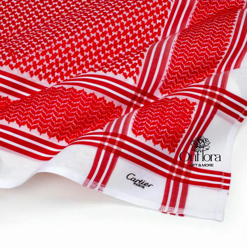 شماغ كارتير باريس احمر غامق 2026 (بدون تنسيق)
