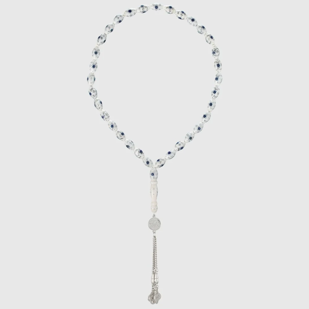 [612] مسبحة رجالية أزرق كارديال