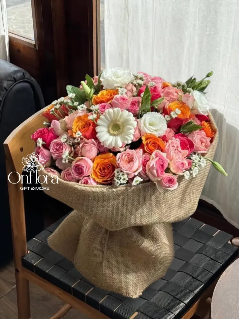 تنسيق باقة ورد