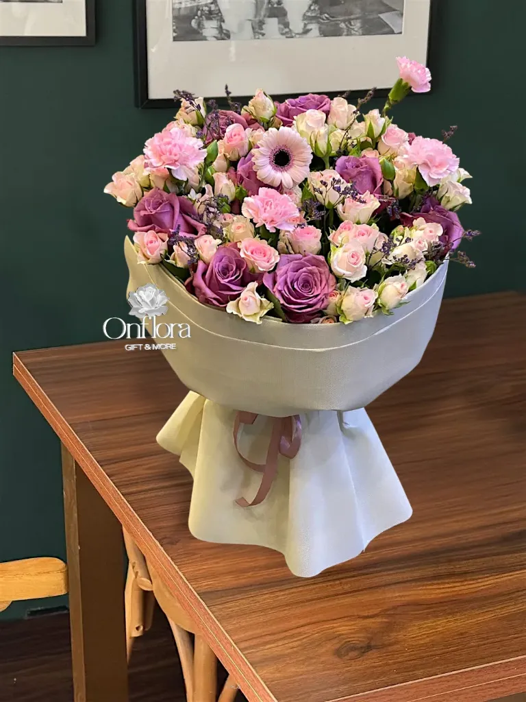 تنسيق باقة ورد