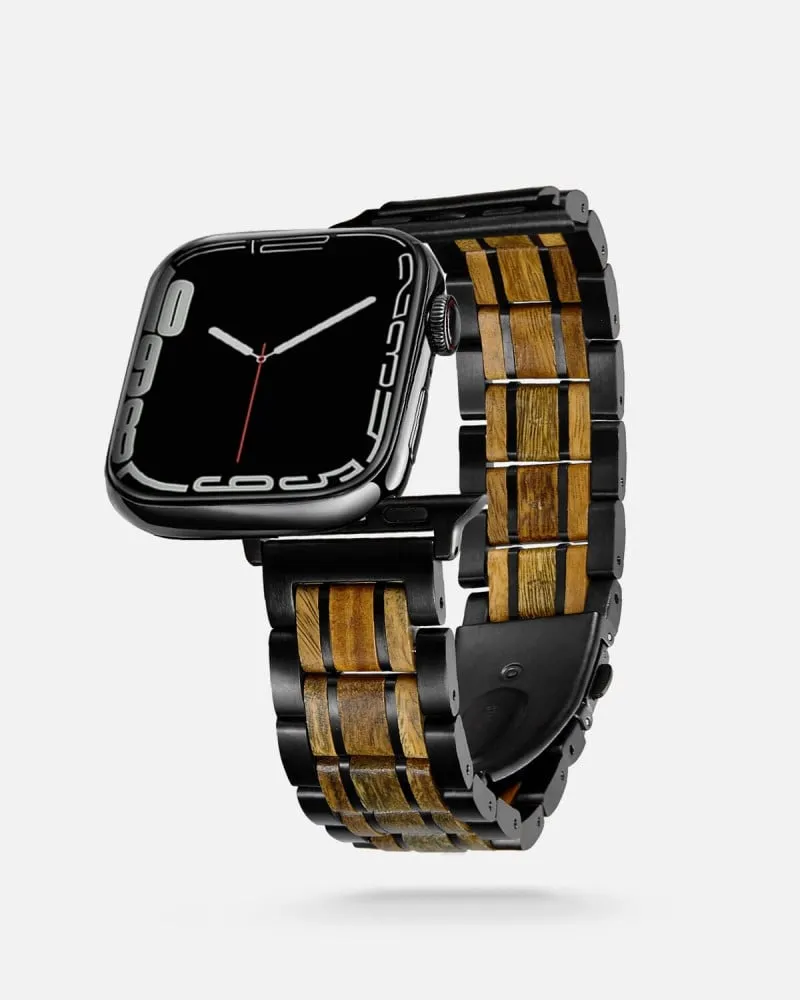 توفير سير ساعة آبل بتداخل الخشب مع المعدن من زايروس خلال ساعه أو ربما أقل مناسب جداً لتقديمة كهديه