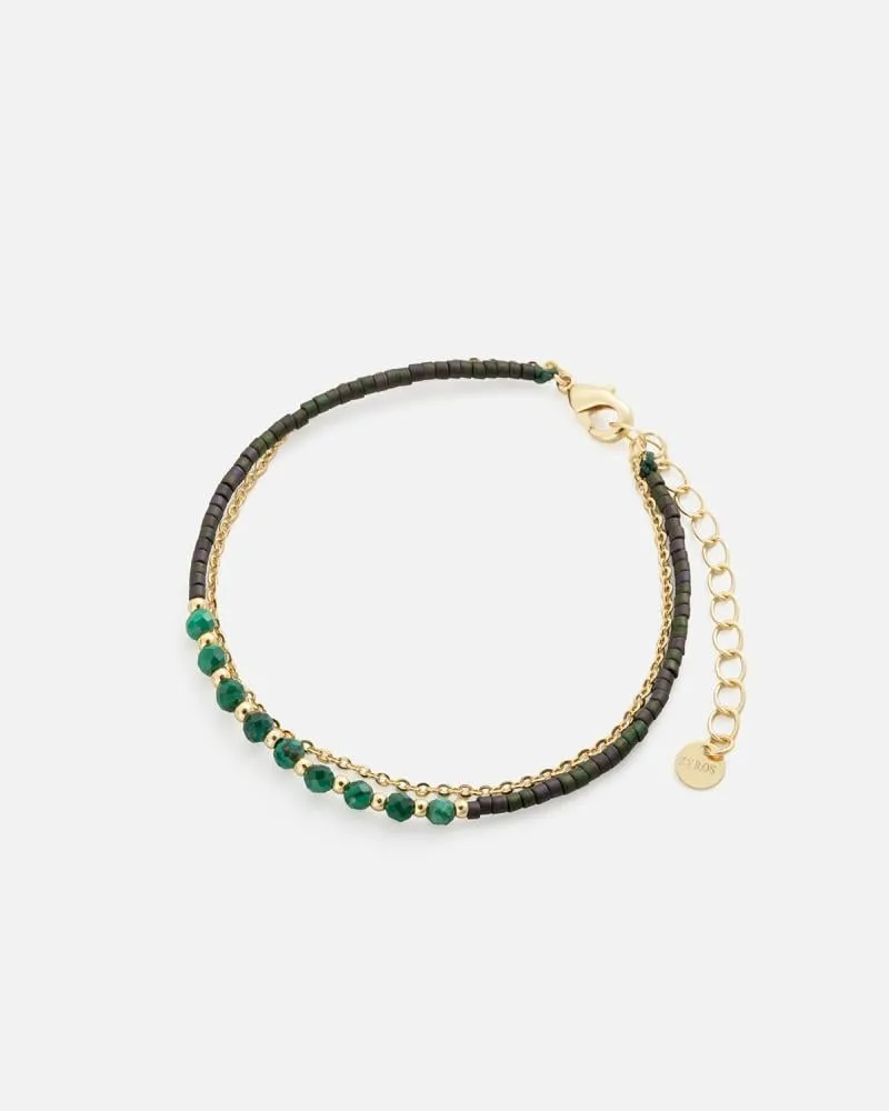 توفير اسوارة نسائية بلون ذهبي وأخضر من زايروس خلال ساعه أو ربما أقل مناسب جداً لتقديمة كهديه