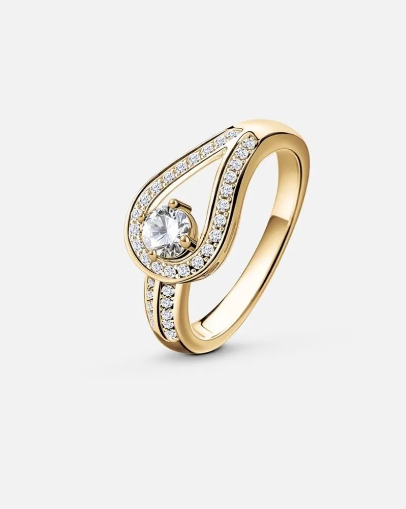 توفير خاتم نسائي أنيق بلون ذهبي من زايروس خلال ساعه أو ربما أقل مناسب جداً لتقديمة كهديه