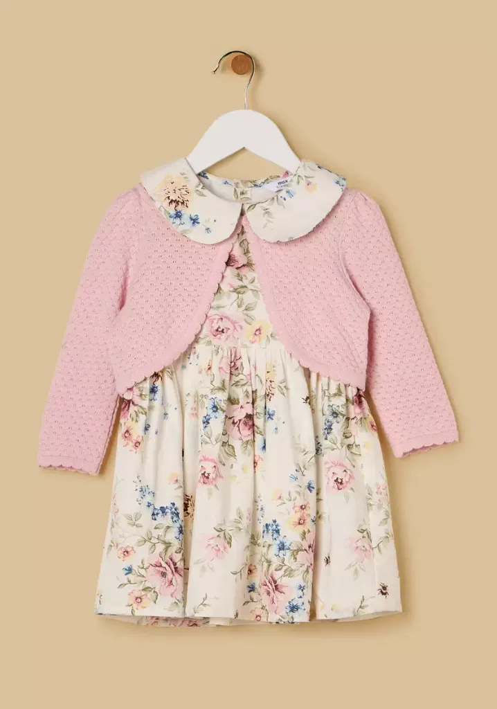 توفير ملابس فستان بطبعات زهور مع سترة ( من ماكس ) خلال ساعه أو ربما أقل مناسب جداً لتقديمة كهديه