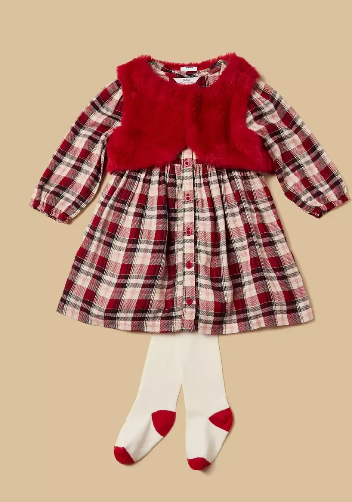 توفير ملابس فستان كاروهات مع سترة وسروال تحتاني ( من ماكس ) خلال ساعه أو ربما أقل مناسب جداً لتقديمة كهديه