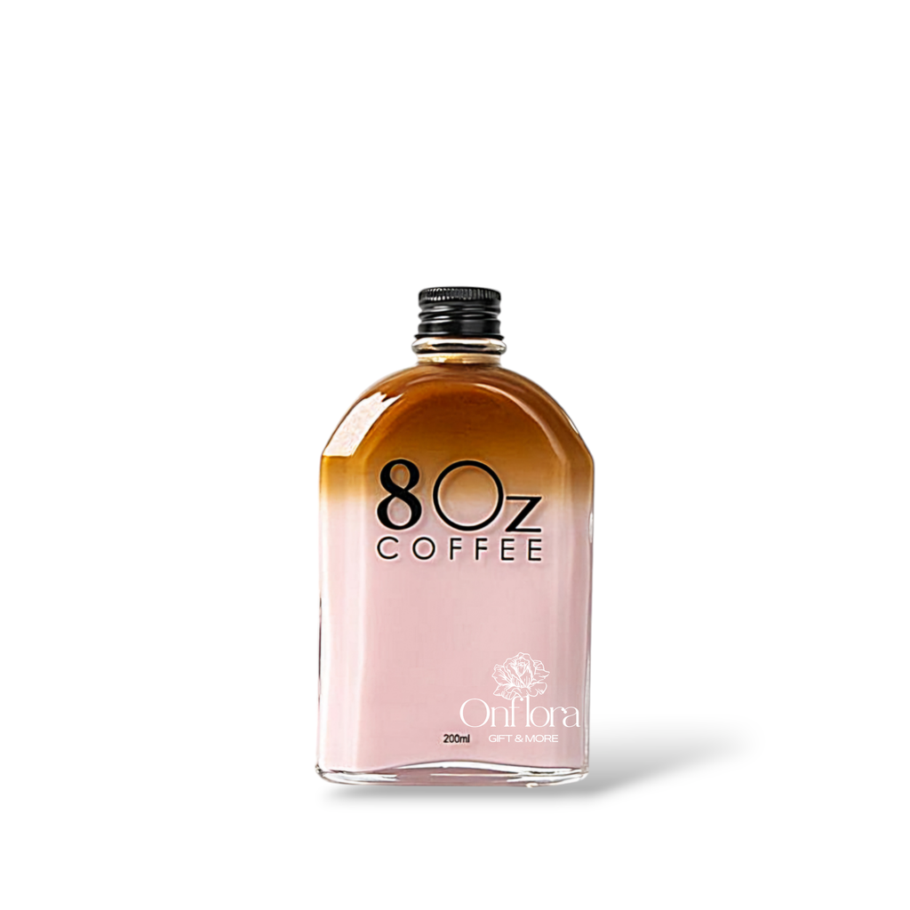 [8Oz cafe] قارورة زجاجية 200  مل أوز لاتيه من 8Oz cafe