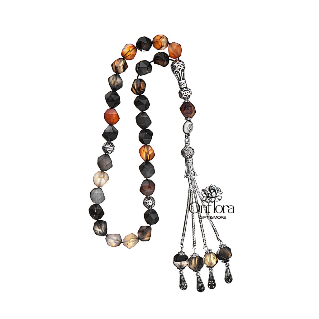 [623] سبحه براود عقيق مع علبة PB1808088-Y19  من درعه